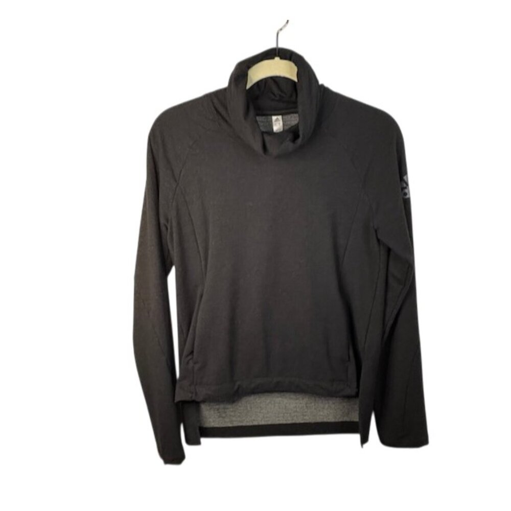 ADIDAS Women Essentials Funnel Neck Pullover Sweatshirt Performance Fleece